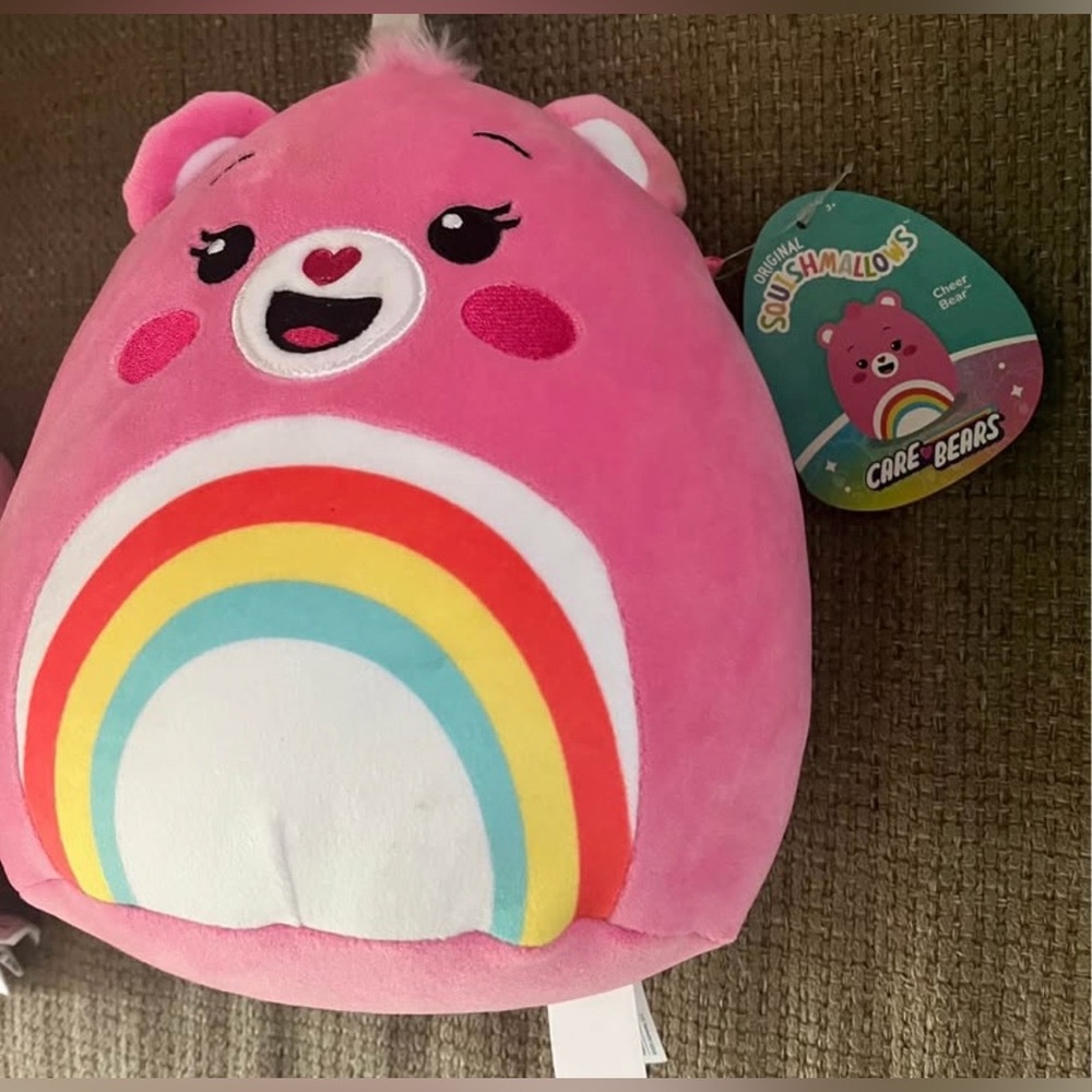 Care Bears Pink Rainbow Belly Plush Squishmallow
